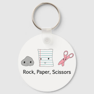 Rock Paper Scissors Key Ring