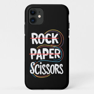 Rock Paper Scissors Lesbian Funny Gay Pride LGBT Case-Mate iPhone Case