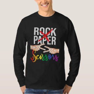 Rock Paper Scissors - Lesbian Lgbtq Queer Gay Prid T-Shirt