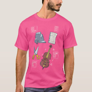 Rock Paper Scissors Nothing Beats Cello Orchestra  T-Shirt