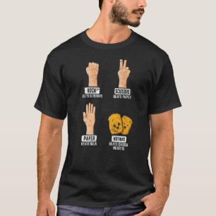 Rock Paper Scissors Nothing Beats Chicken Nuggets  T-Shirt