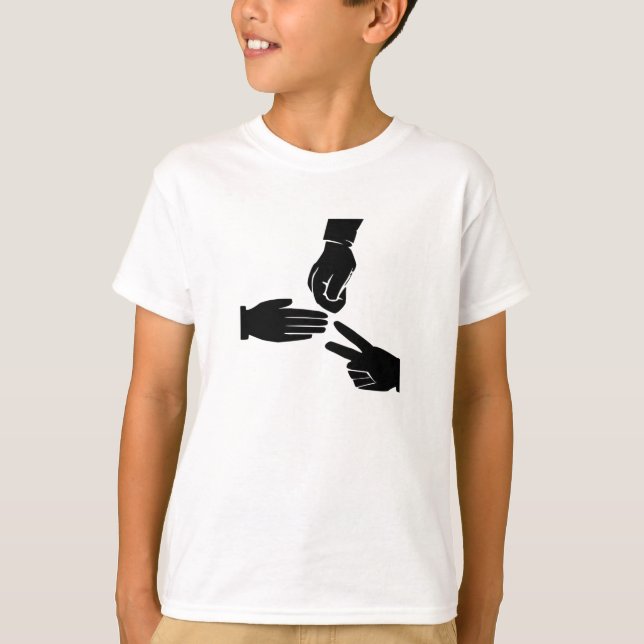 Rock Paper Scissors T-Shirt (Front)
