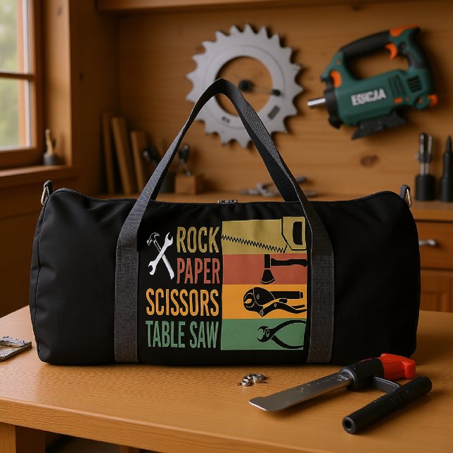 Rock Paper Scissors Table Saw Duffle Bag (Creator Uploaded)