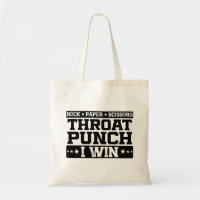 Rock Paper Scissors Throat Punch I Win, Funny 