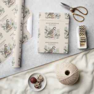 Rock Partridge ,Alectoris Graeca Hunting Birds Wrapping Paper