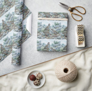 Rock Partridge ,Alectoris Graeca Hunting Birds Wrapping Paper