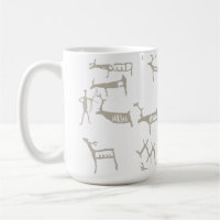 Rock Petroglyph Ancient European Deer Hunting