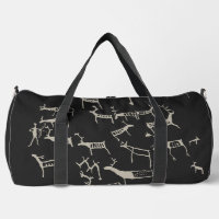Rock Petroglyph Ancient European Deer Hunting