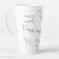 Rock Petroglyph Ancient European Deer Hunting