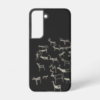Rock Petroglyph Ancient European Deer Hunting