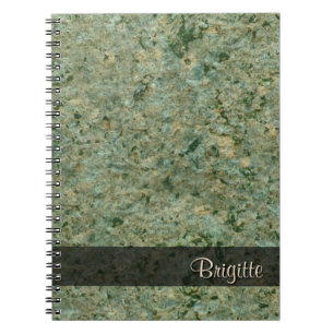 Rock Photo Geology Texture Green any Text Spiral Notebook