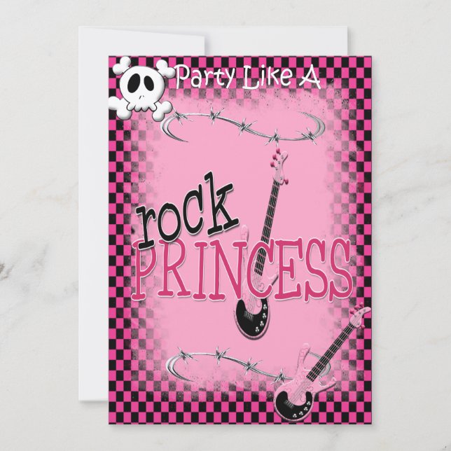 Rock Princess - Invitation (Front)