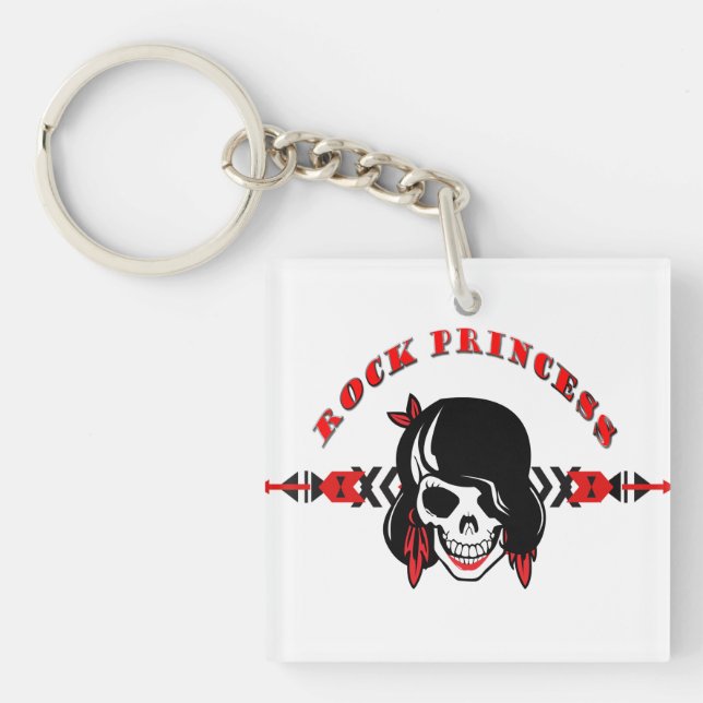 Rock Princess Key Ring (Front)