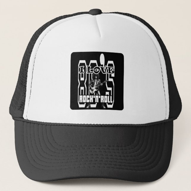 Rock Print - I Love 80s Rock'n'Roll - Trucker Hat (Front)