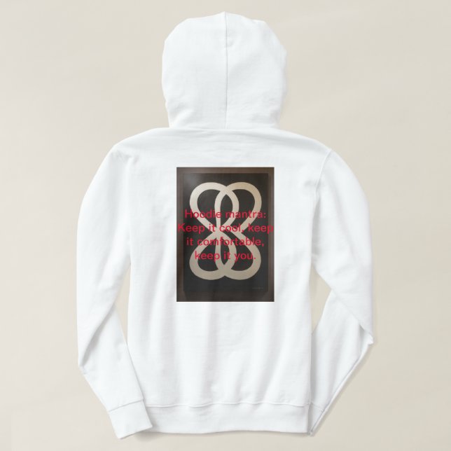 Rock Rebel: Men's Basic Hooded Sweatshirt with Ink (Design Back)