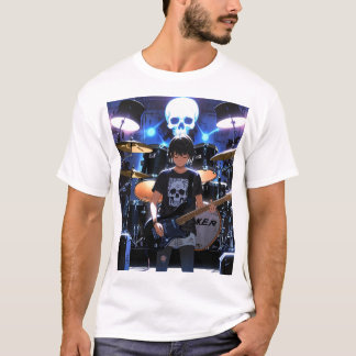 Rock Rebellion: Skull and Crossbones Band Tee