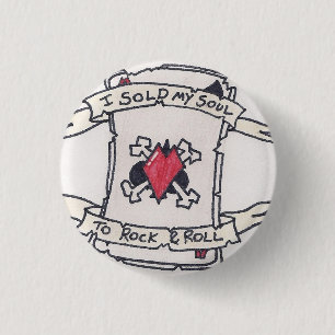 Rock & Roll 3 Cm Round Badge
