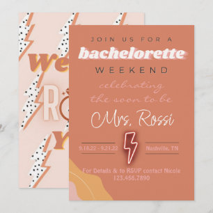 Rock & Roll Bach party invitation