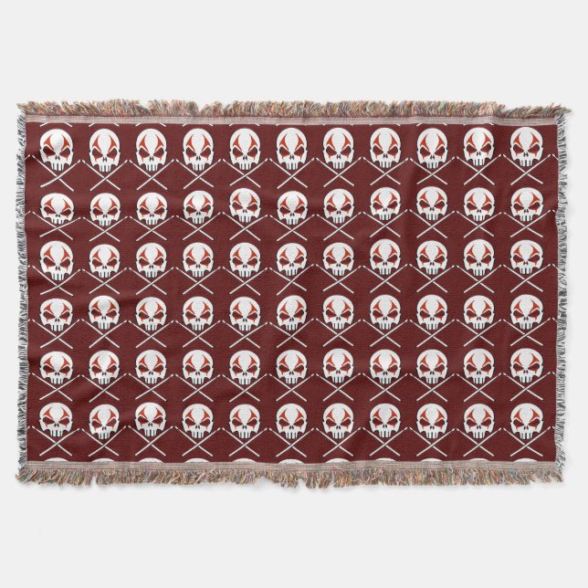 Rock & Roll Blanket Heavy Metal Drummer Throw (Front)