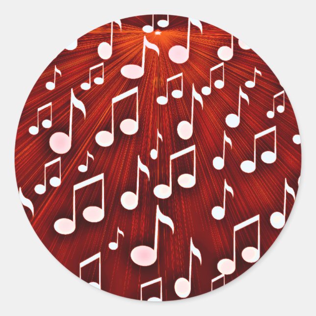 Rock & Roll_ Classic Round Sticker (Front)