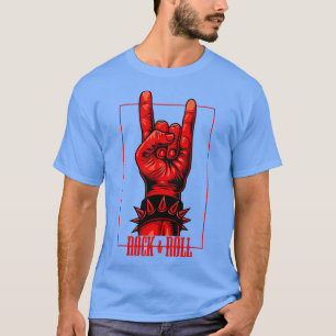 Rock Roll Devils Salute Rocker Concert T-Shirt