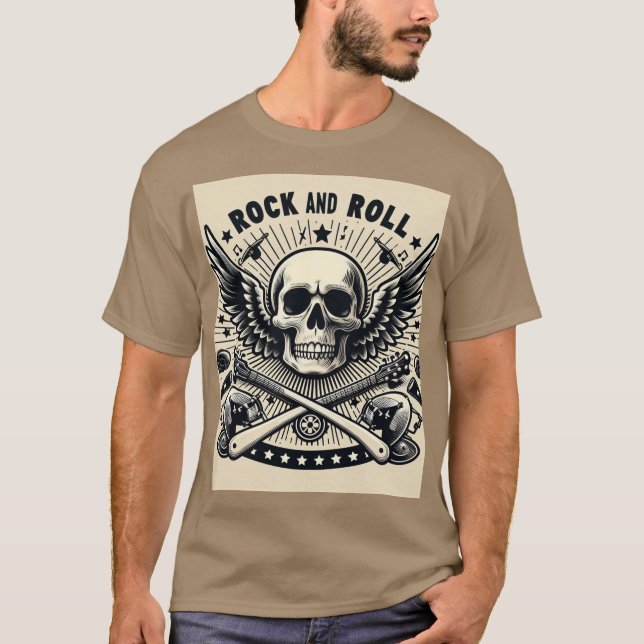 Rock & Roll Emblem Tee (Front)