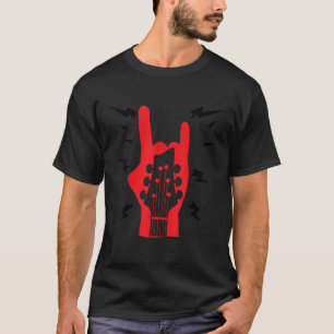 Rock Roll Hand Icon Guitar Rock n Rolling Guitaris T-Shirt
