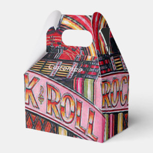 Rock & Roll Jukebox Retro Gable Favour Box
