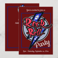 Rock & Roll Lightning Red Party