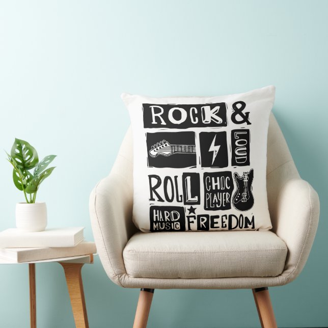 Rock & Roll Music Lover's Delight Cushion (Chair)