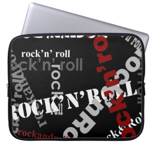 rock & roll patterns laptop sleeve