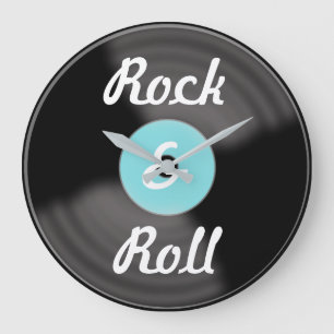  Rock & Roll Record Clock