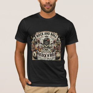 Rock & Roll Revival   Skull & Strings Festival Tee