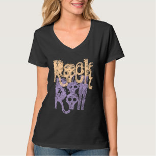 Rock & Roll   Rock n Roll Black T-shirt Design