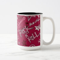 Rock & Roll Rock Star Red Coffee Mug