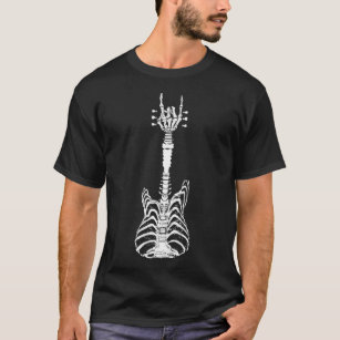 Rock & Roll Skeleton Guitar Music Lover Gift T-Shirt