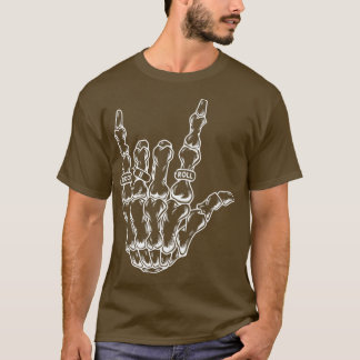 Rock & Roll Skeleton Guitar Music Lover Rockstar10 T-Shirt