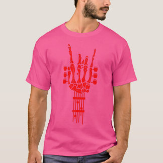 Rock & Roll Skeleton Guitar Music Lover  T-Shirt