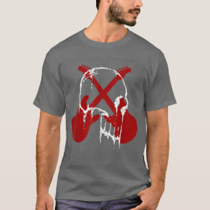 Rock & Roll Skeleton Guitar Player Skull Music Lov T-Shirt