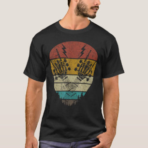 Rock & Roll Skeleton Hand Rock On Guitar Neck Lets T-Shirt