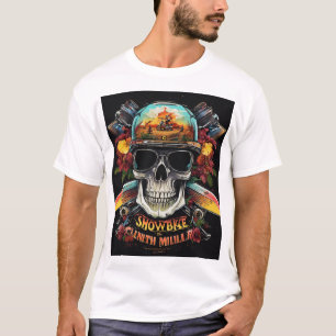 Rock & Roll Skull Festival Tee Electric Guitar