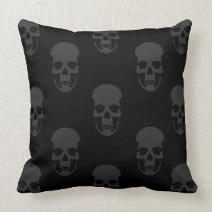 Rock & Roll Skull Pattern Pillow
