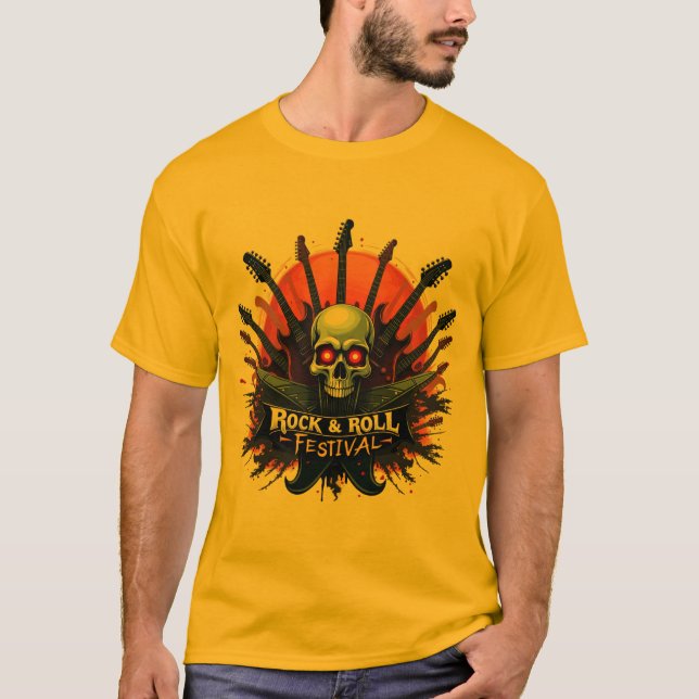 Rock & Roll Threads – Wear the Music, Live the Leg T-Shirt (Front)