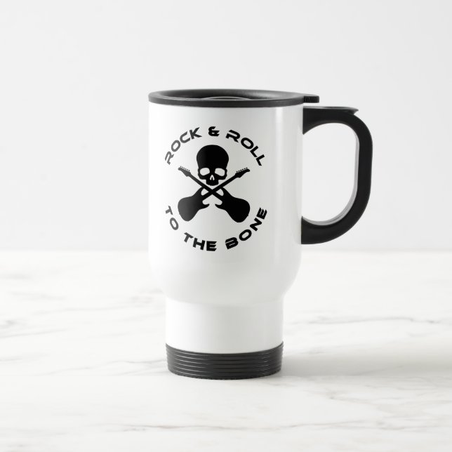 Rock & Roll To The Bone Travel Mug (Right)