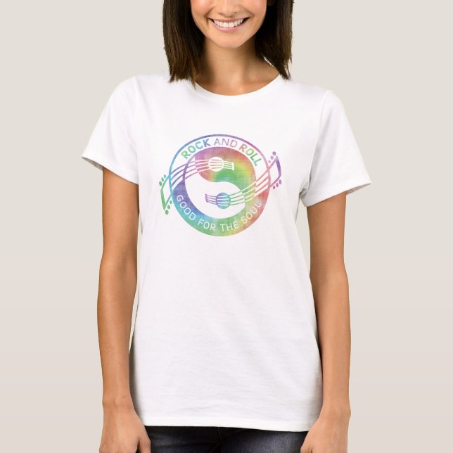 Rock & Roll Yin Yang Guitars T-Shirt (Front)