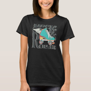 Rock & Roller Skating Roller Retro 70´s 80´s Skate T-Shirt