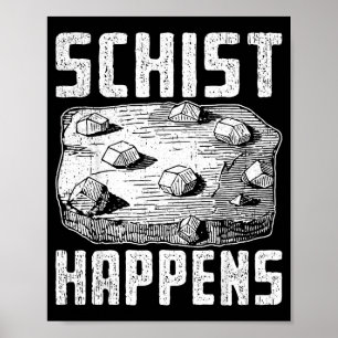 Rock science pun design for geology nerds  poster