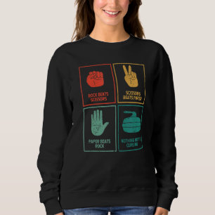 Rock Scissors Paper Nothing Beats Curling Curler Sweatshirt