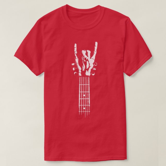 Rock skeleton guitar  T-Shirt (Design Front)