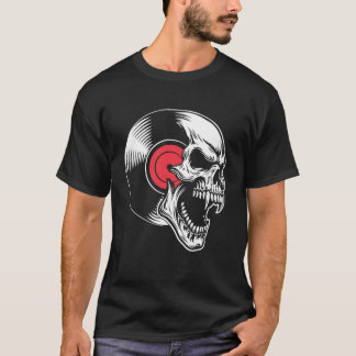 Rock & Skull Vinyl Metal, Rock Music Vintage Vibes T-Shirt
